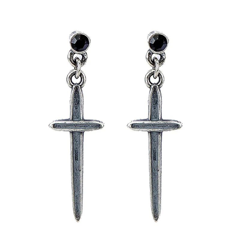 S925 Sterling silver earring ,Cross Drop earring , Women jewellery, Ms accessory, hipster, grunge style, punk, silver jewellery
S925 Sterling silver earring ,Cross Drop earring , Women jewellery, Ms accessory, hipster, grunge style, punk, silver jewellery