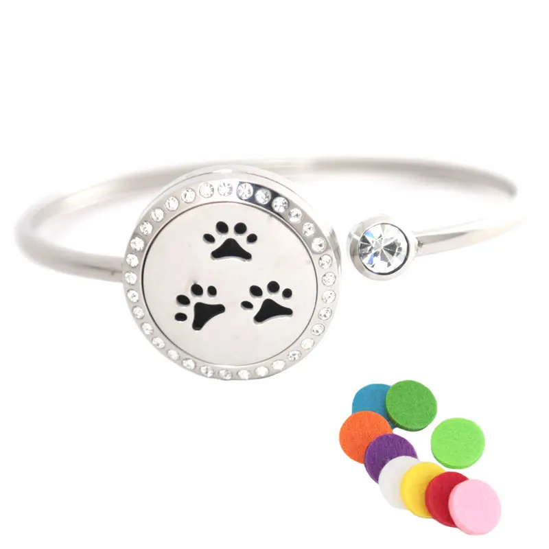 Dog Palm 25mm Magnet Crystal Stainless steel Aromatherapy locket Bracelet Bangle essential oil diffuser locket bracelet
Dog Palm 25mm Magnet Crystal Stainless steel Aromatherapy locket Bracelet Bangle essential oil diffuser locket bracelet