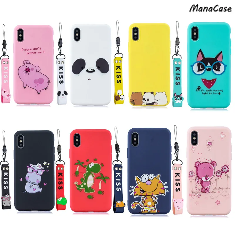 Cute Simple Panda Lanyard Animal Phone Case For Samsung Galaxy S7 S8 S9 S10 Plus Note 8 9 For Cat Pig Dinosaur TPU Back Cover
Cute Simple Panda Lanyard Animal Phone Case For Samsung Galaxy S7 S8 S9 S10 Plus Note 8 9 For Cat Pig Dinosaur TPU Back Cover