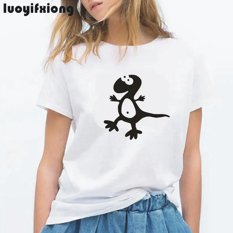 Funny Cartoon Dinosaur Print Women T Shirt Short Sleeve Casual Tee Shirt Femme Harajuku Shirt Women Tops Hipster Camiseta Mujer
Funny Cartoon Dinosaur Print Women T Shirt Short Sleeve Casual Tee Shirt Femme Harajuku Shirt Women Tops Hipster Camiseta Mujer