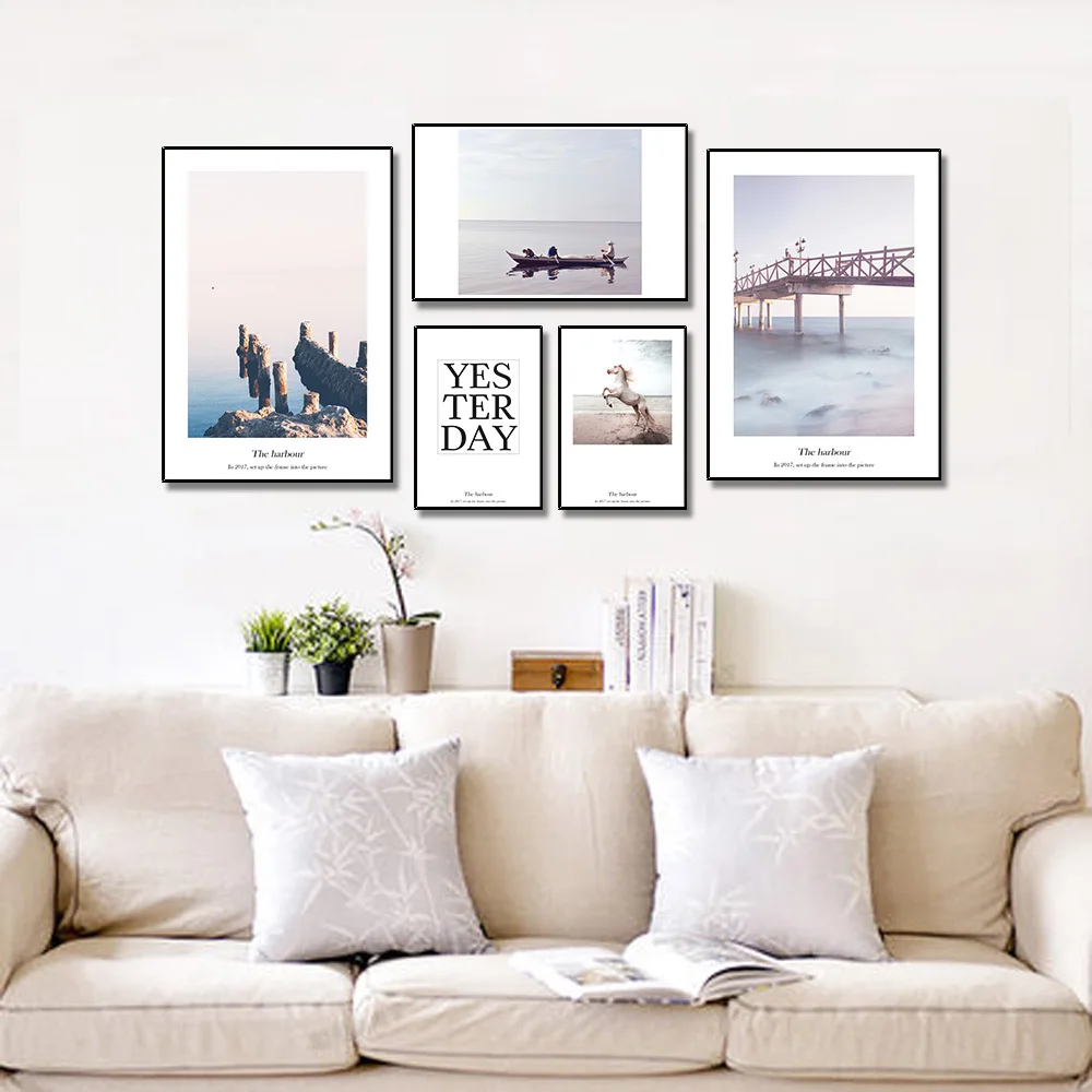 Canvas Painting Nordic Boat Seascape Horse Text For Decorative Paintings For Living Room Mural Wall Art Posters And Prints
Canvas Painting Nordic Boat Seascape Horse Text For Decorative Paintings For Living Room Mural Wall Art Posters And Prints