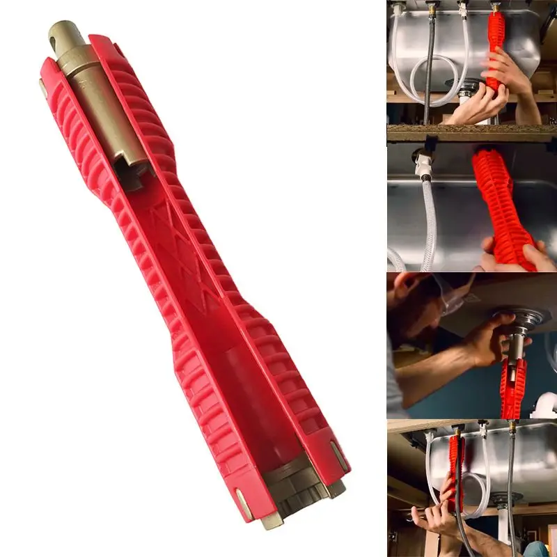 2018 New Arrival Multifunctional Faucet and Sink Installer Extra-long design lets turn tool Anti-Slip Handle Double Head Wrench
2018 New Arrival Multifunctional Faucet and Sink Installer Extra-long design lets turn tool Anti-Slip Handle Double Head Wrench