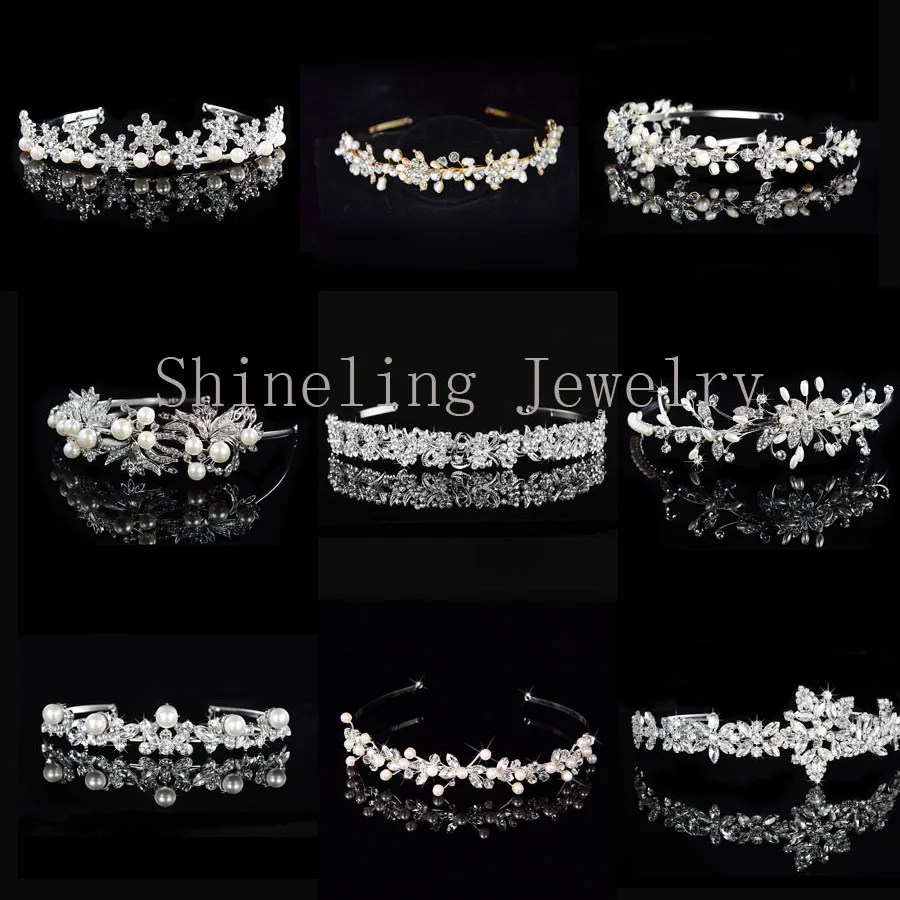 Свадебная тиара из сплава SLBRIDAL, свадебная корона с искусственными кристаллами, жемчужинами, свадебные аксессуары для волос, женские Украшения
Свадебная тиара из сплава SLBRIDAL, свадебная корона с искусственными кристаллами, жемчужинами, свадебные аксессуары для волос, женские Украшения