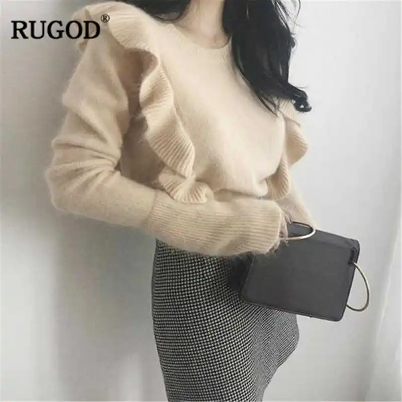 RUGOD New Long Sleeve Women Sweater O-Neck Solid Pullovers Women Casual Winter Clothes Knitted Women Tops pull femme hiver
RUGOD New Long Sleeve Women Sweater O-Neck Solid Pullovers Women Casual Winter Clothes Knitted Women Tops pull femme hiver