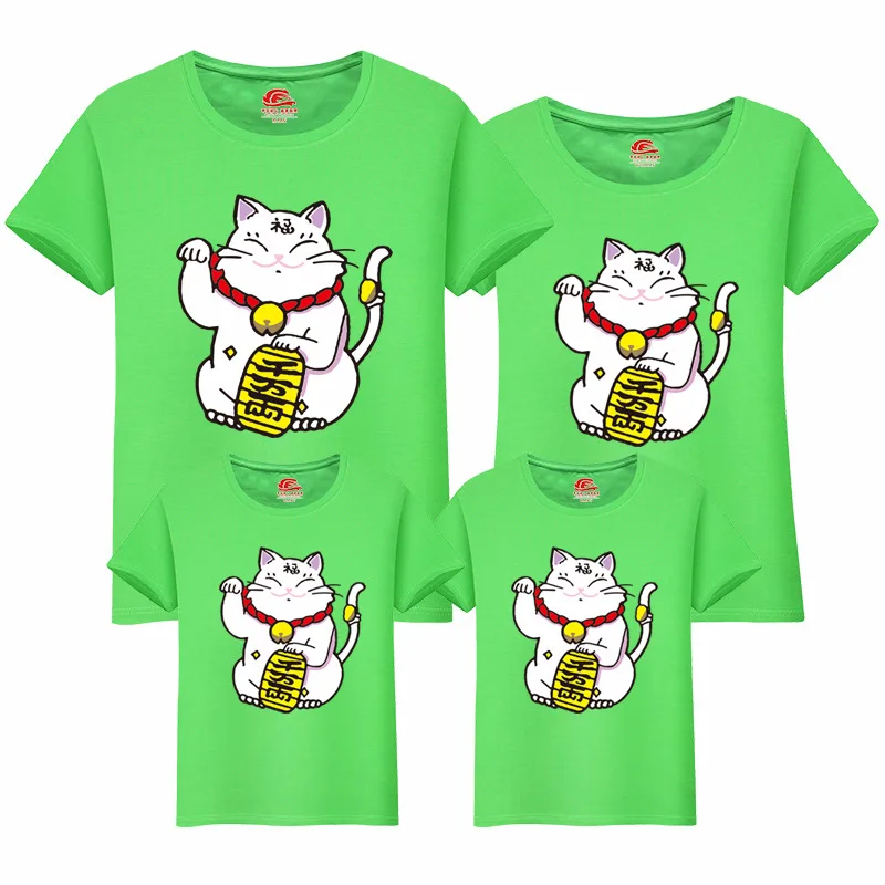 Family Matching Outfit Summer Short Sleeve T Shirt Top Clothes Cotton Mother Father Son daughter Dress Lucky Cat LD100000
Family Matching Outfit Summer Short Sleeve T Shirt Top Clothes Cotton Mother Father Son daughter Dress Lucky Cat LD100000