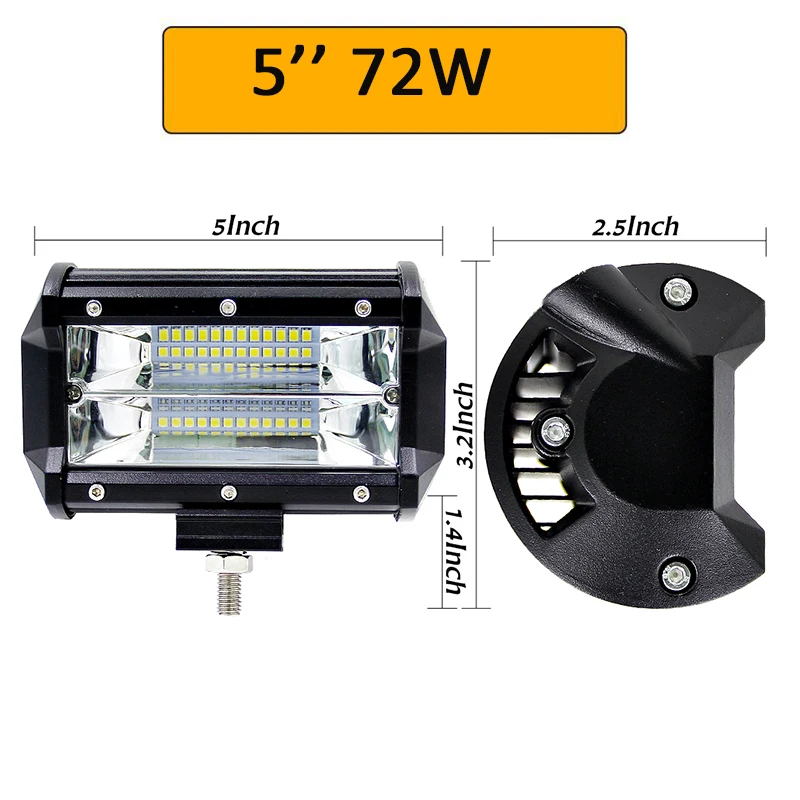 Светодиодный светильник Auxtings 5 14 17 20 23 дюйма 3 рядный светодиодный для