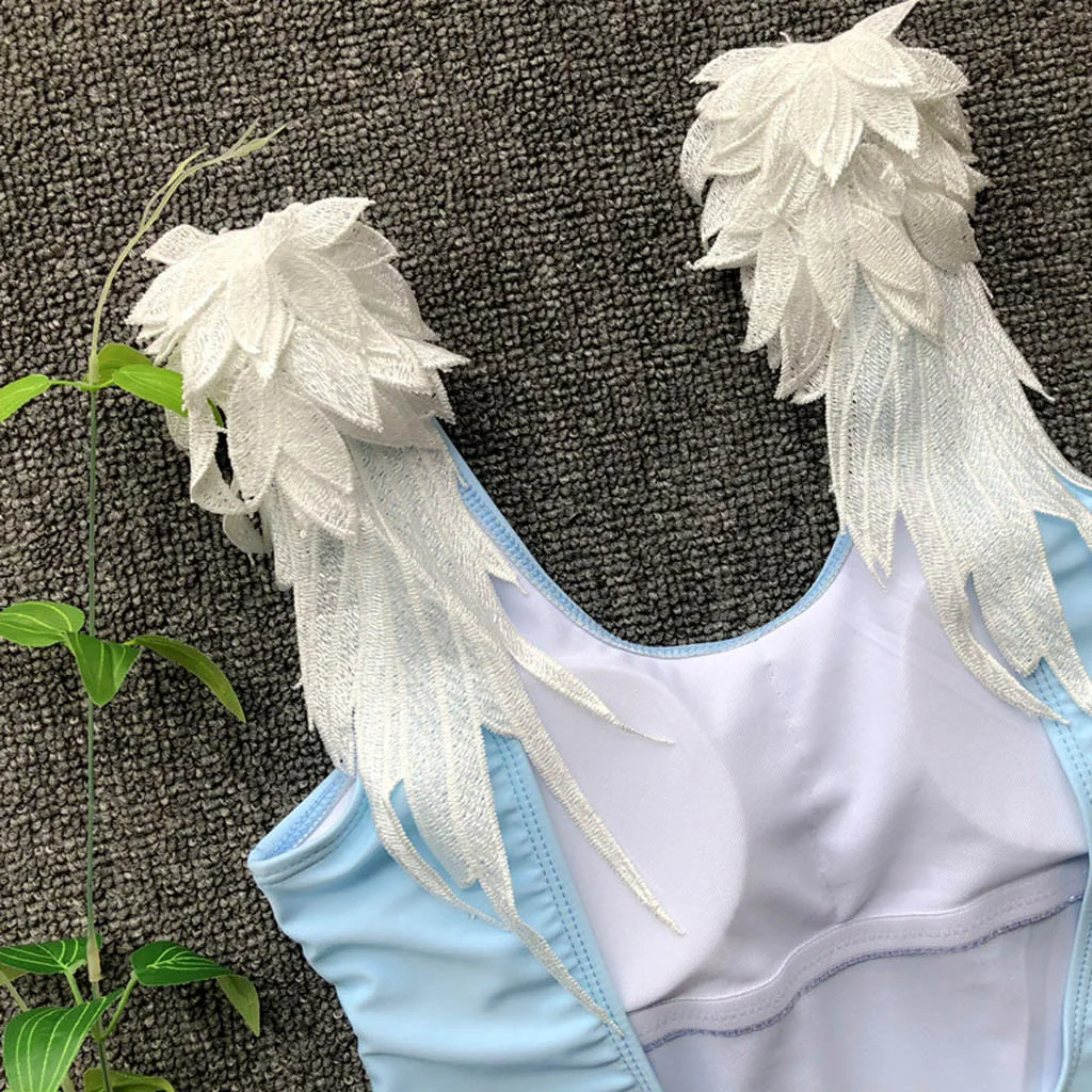 Bikini 2020 Sexy Women One-Piece Wing Push-Up Pad Swimwear Bathing Swimsuit Beachwear High Waist Swimsuits | Спорт и развлечения