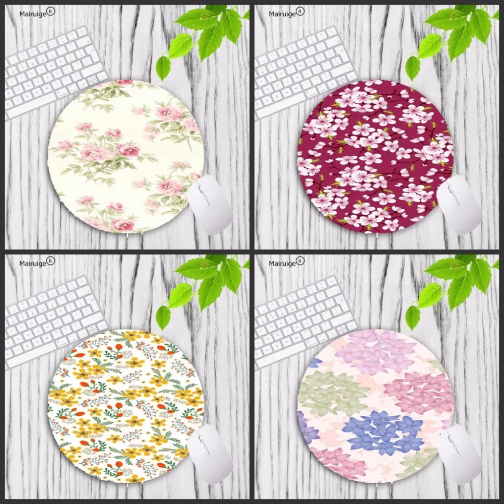 Mairuige Small Floral Flower Print Mouse Pad Anti-Slip Round Mousepad Gift Gaming Speed Mice Mats Mouse Mat for Optical 20X20CM
Mairuige Small Floral Flower Print Mouse Pad Anti-Slip Round Mousepad Gift Gaming Speed Mice Mats Mouse Mat for Optical 20X20CM