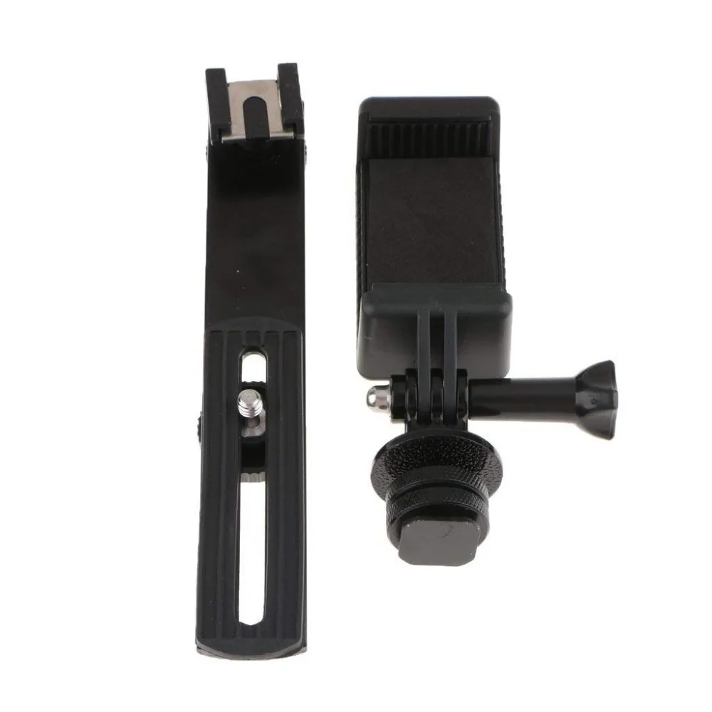 Durable Phone Clip with Protective Pad + Bracket + Hot Shoe + Adapter + Thumb Screw 1/4" for Photographic Device
Durable Phone Clip with Protective Pad + Bracket + Hot Shoe + Adapter + Thumb Screw 1/4" for Photographic Device