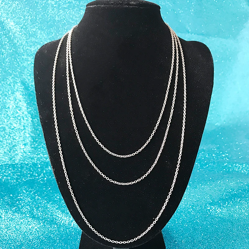 10pcs/lot 45cm 50cm 60cm Stainless Steel Chain Necklace 2mm Thickness O Shaped Chain Cable Women Making DIY Necklace Jewelry
10pcs/lot 45cm 50cm 60cm Stainless Steel Chain Necklace 2mm Thickness O Shaped Chain Cable Women Making DIY Necklace Jewelry