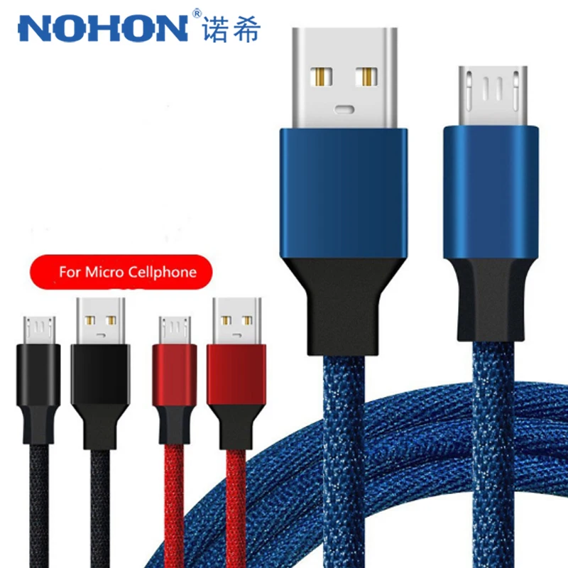 NOHON Micro USB зарядка кабель для samsung Galaxy S7 S6 Xiaomi Redmi 4 huawei Andriod зарядки телефона Кабели