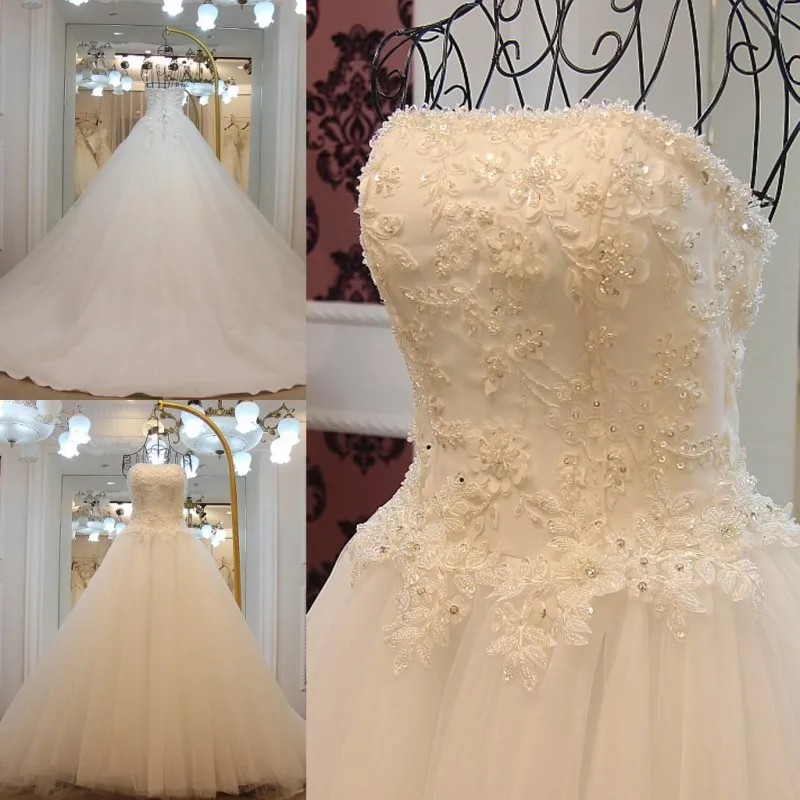 A line Strapless Tulle Lace Up Beading Luxury Arab Wedding Dress 2021 High Quality Bridal Gown with Train GW2
A line Strapless Tulle Lace Up Beading Luxury Arab Wedding Dress 2021 High Quality Bridal Gown with Train GW2