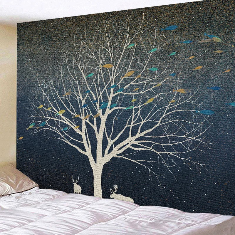 Настенный подвесной гобелен для кровати, пляжное полотенце, Настольная ткань, коврик для йоги, домашнее украшение, лаконичный стиль, прямоу...