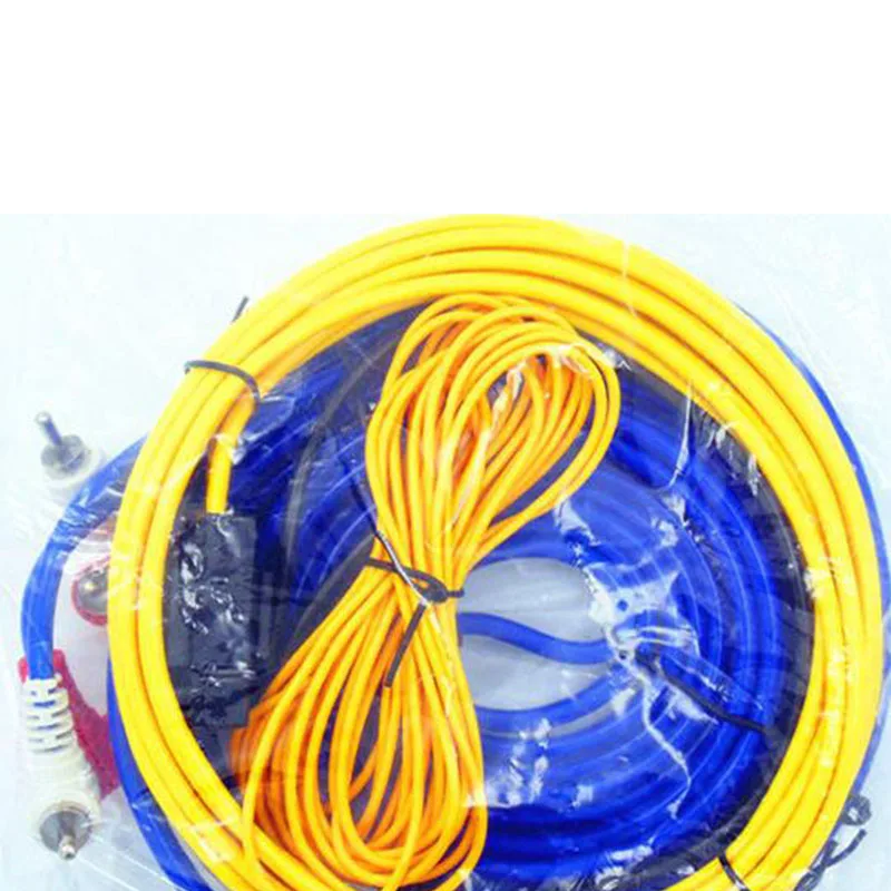 

4m length 60W Professional Wiring Amplifier Installation Wires Cables Kit Car Audio Wire Subwoofer Speaker