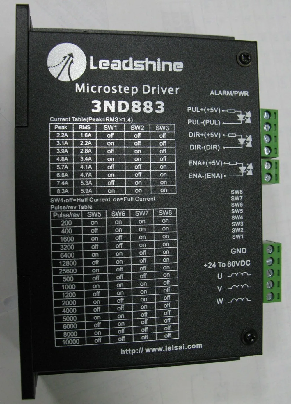 Leadshine 3ND883 микро шаговый драйвер 3 фазный 80V DC 8.3A|step ring|step blockstep |