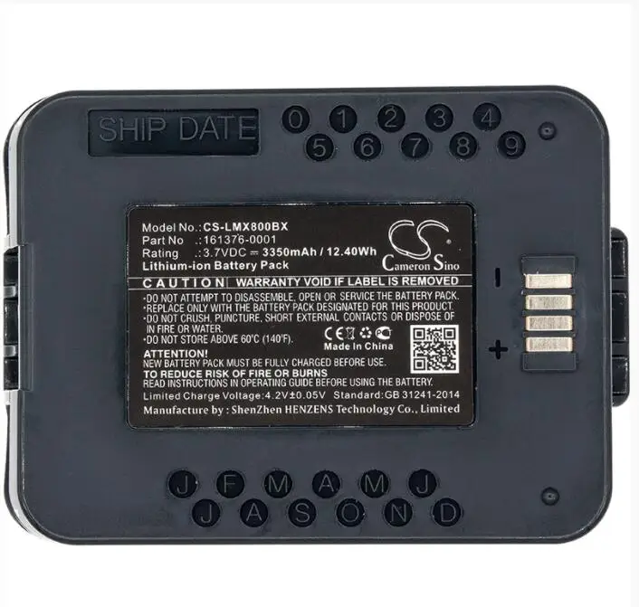 Cameron Sino 3350mAh battery for LXE MX8 161376-0001 BarCode, Scanner Battery
Cameron Sino 3350mAh battery for LXE MX8 161376-0001 BarCode, Scanner Battery