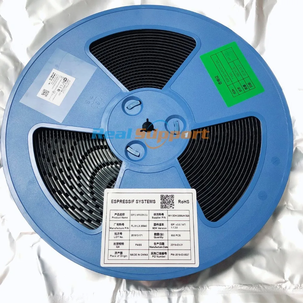 650 шт./катушка Φ/N16 Wi-Fi + BT + BLE ESP32, модуль IPEX, антенна Espressif 
650 шт./катушка Φ/N16 Wi-Fi + BT + BLE ESP32, модуль IPEX, антенна Espressif