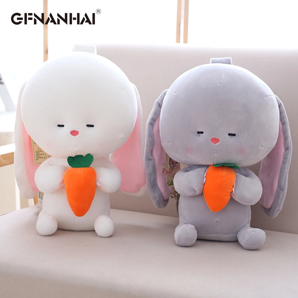 1pc 25/35cm Cute Long Ear Rabbit Plush Toy kawaii Animal Rabbit Holding Carrot Dolls Stuffed Toys Baby Appease Dolls Gift
1pc 25/35cm Cute Long Ear Rabbit Plush Toy kawaii Animal Rabbit Holding Carrot Dolls Stuffed Toys Baby Appease Dolls Gift
