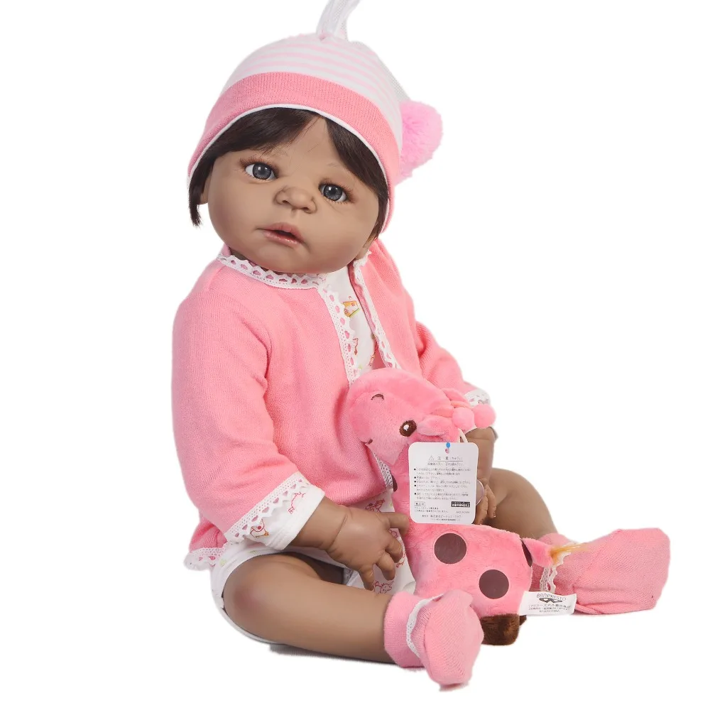 55cm Full Silicone Reborn Baby Doll with Pink giraffe plush Toys For Girls lol Bonecas Newborn Princess Bebe Alive Babies gift
55cm Full Silicone Reborn Baby Doll with Pink giraffe plush Toys For Girls lol Bonecas Newborn Princess Bebe Alive Babies gift