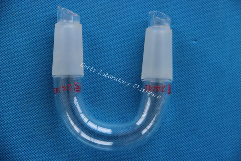 U shape Glass Connecting Adapter, Distilliing Adapter with both 24/40 Inner joints
U shape Glass Connecting Adapter, Distilliing Adapter with both 24/40 Inner joints