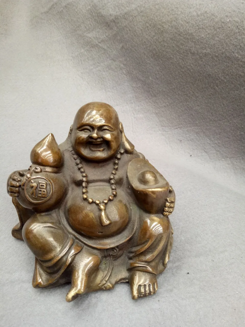 Art Collection Chinese brass Carved Money Maitreya Buddha Statue/Sculpture decoration
Art Collection Chinese brass Carved Money Maitreya Buddha Statue/Sculpture decoration