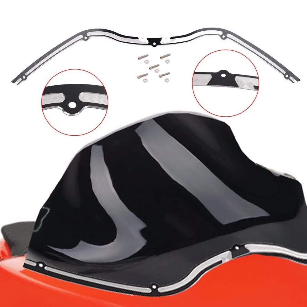 Motorcycle Accessories Performance Machine CNC Windshield Trim For Harley Touring FLTR 98-13
Motorcycle Accessories Performance Machine CNC Windshield Trim For Harley Touring FLTR 98-13