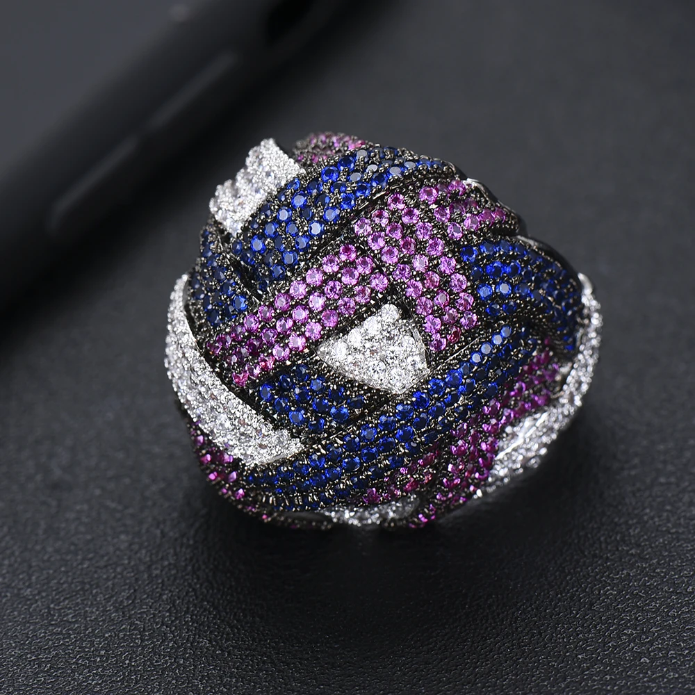 SISCATHY Hot Luxury Twist Lines Geometry Wide Cubic Zirconia Rings Engagement Dubai Naija Bridal Finger Rings For Women Jewelry
SISCATHY Hot Luxury Twist Lines Geometry Wide Cubic Zirconia Rings Engagement Dubai Naija Bridal Finger Rings For Women Jewelry