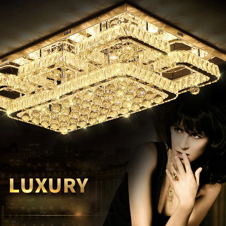 Flush Mount Ceiling Light Ceiling Lamp Modern Lighting Chrome Light Dimmable LED Luxury K9 Crystal LED Ceiling lamp for Bedroom
Flush Mount Ceiling Light Ceiling Lamp Modern Lighting Chrome Light Dimmable LED Luxury K9 Crystal LED Ceiling lamp for Bedroom