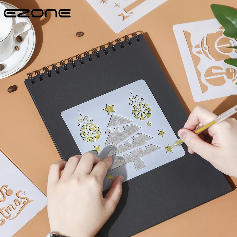 EZONE Christmas Painting Ruler Elk Christmas Tree Letter Template Ruler Hollow Template Stamp DIY Drawing Tool Students Supply
EZONE Christmas Painting Ruler Elk Christmas Tree Letter Template Ruler Hollow Template Stamp DIY Drawing Tool Students Supply