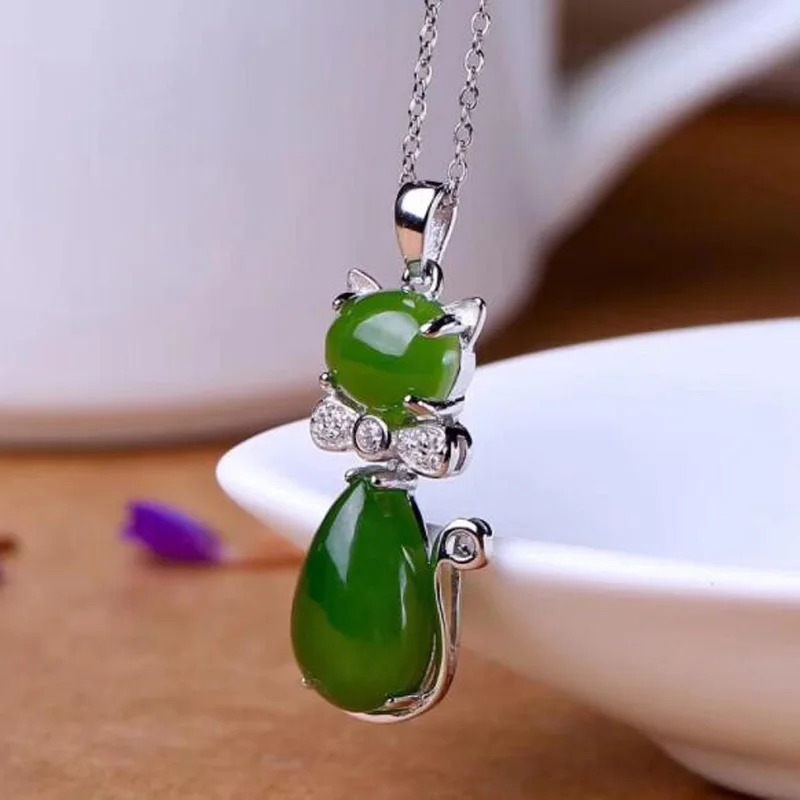 Boutique Jewels S925 Silver Inlay Natural Jasper Lady Pendant Necklace Jewelry with Free Chain
Boutique Jewels S925 Silver Inlay Natural Jasper Lady Pendant Necklace Jewelry with Free Chain