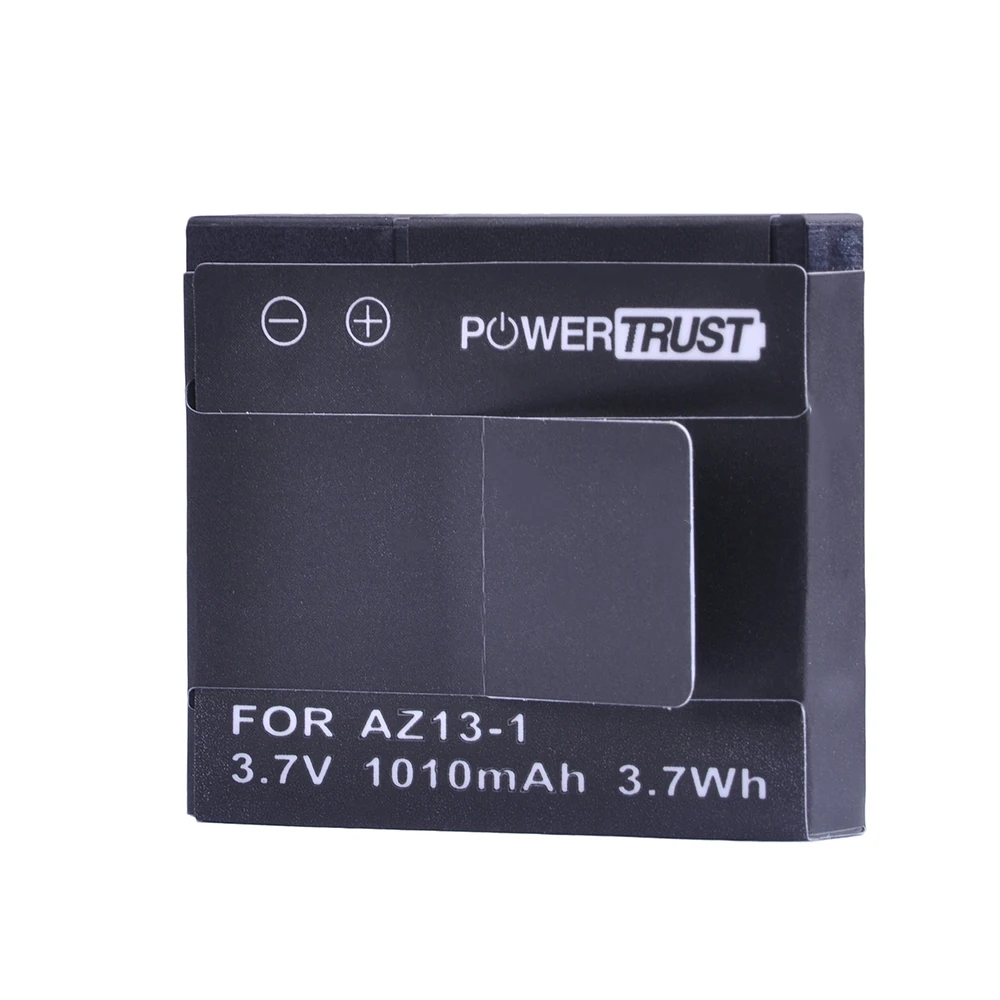 PowerTrust 4x1010 mAh AZ13-1 AZ13 литий-ионная батарея + двойное зарядное устройство USB для xiaomi yi