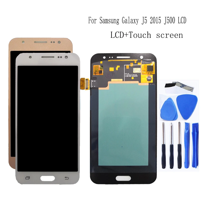 AMOLED LCD Display For Samsung Galaxy J5 2015 J500 J500H J500FN J500F J500M SM-J500F Touch screen LCD digitizer Phone Repair kit
AMOLED LCD Display For Samsung Galaxy J5 2015 J500 J500H J500FN J500F J500M SM-J500F Touch screen LCD digitizer Phone Repair kit