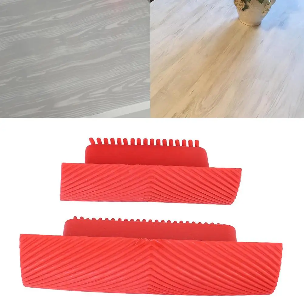 2Pcs Handheld Wood Grain Painting Tool Wall Art DIY Rubber Roll Brush Home Decor Useful
2Pcs Handheld Wood Grain Painting Tool Wall Art DIY Rubber Roll Brush Home Decor Useful