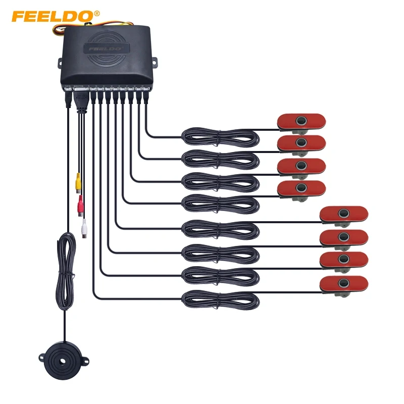 FEELDO Car Original Style 16.5mm 8-Sensor Video Rearview Visual Parking Sensor Backup Radar System #HQ2936
FEELDO Car Original Style 16.5mm 8-Sensor Video Rearview Visual Parking Sensor Backup Radar System #HQ2936