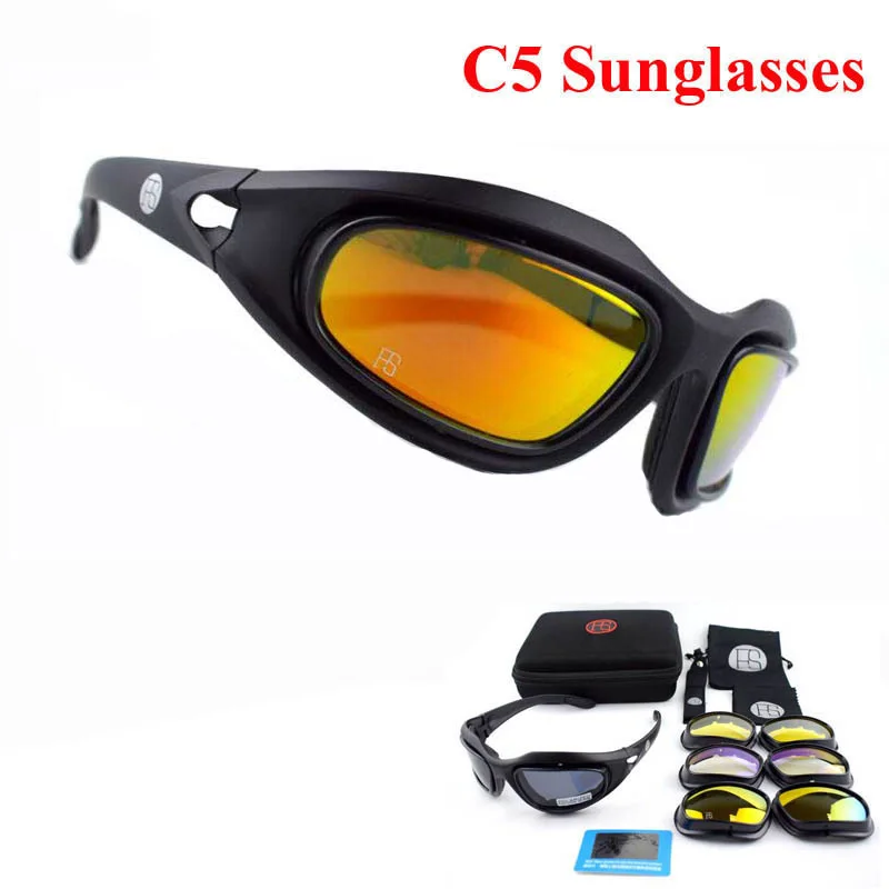 New Tactical Glasses C5 Polarized Sunglasses Airsoft Paintball Military Goggles Shooting Eyewear With 4 Lens For Hiking Hunting
New Tactical Glasses C5 Polarized Sunglasses Airsoft Paintball Military Goggles Shooting Eyewear With 4 Lens For Hiking Hunting