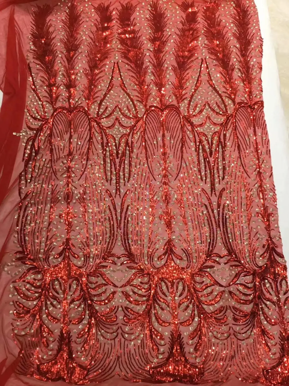 Sequins Net Lace Fabric 2019 High Quality African Mesh Wedding Bride Dress Sewing Sequined Embroidered Material l RFJUL131
Sequins Net Lace Fabric 2019 High Quality African Mesh Wedding Bride Dress Sewing Sequined Embroidered Material l RFJUL131
