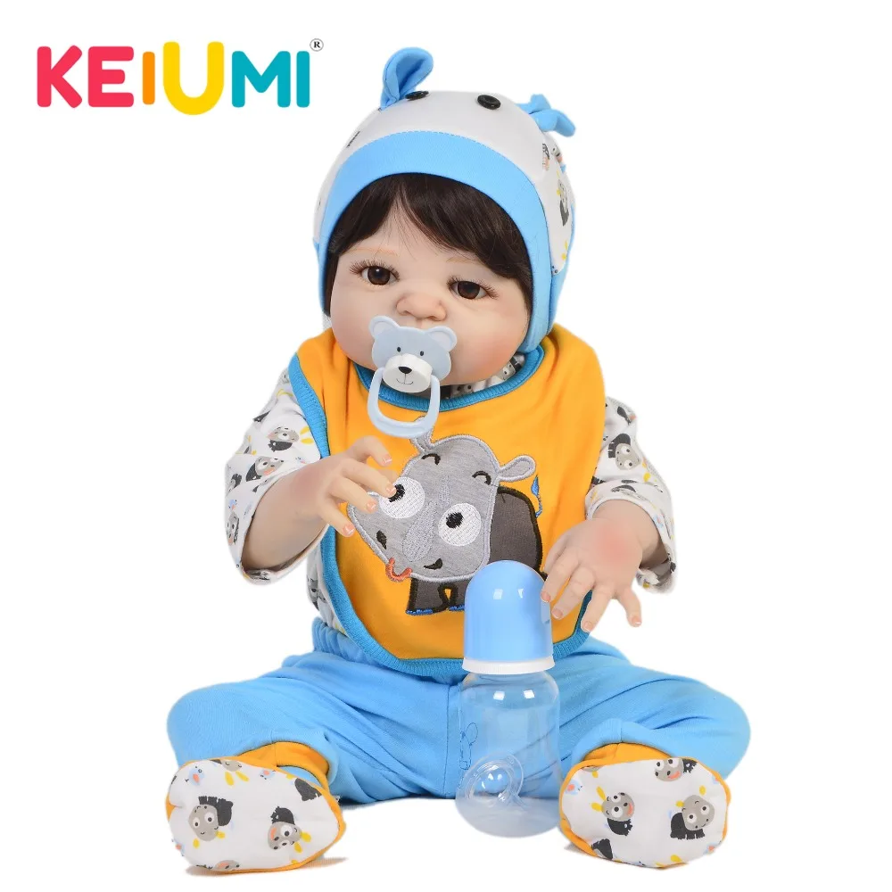 Cartoon 57 cm Reborn Baby Doll Boy Fashion DIY Toys 23 Inch Silicone Reborn Babies Full Vinyl Body Bebe For Kids Birthday Gifts
Cartoon 57 cm Reborn Baby Doll Boy Fashion DIY Toys 23 Inch Silicone Reborn Babies Full Vinyl Body Bebe For Kids Birthday Gifts