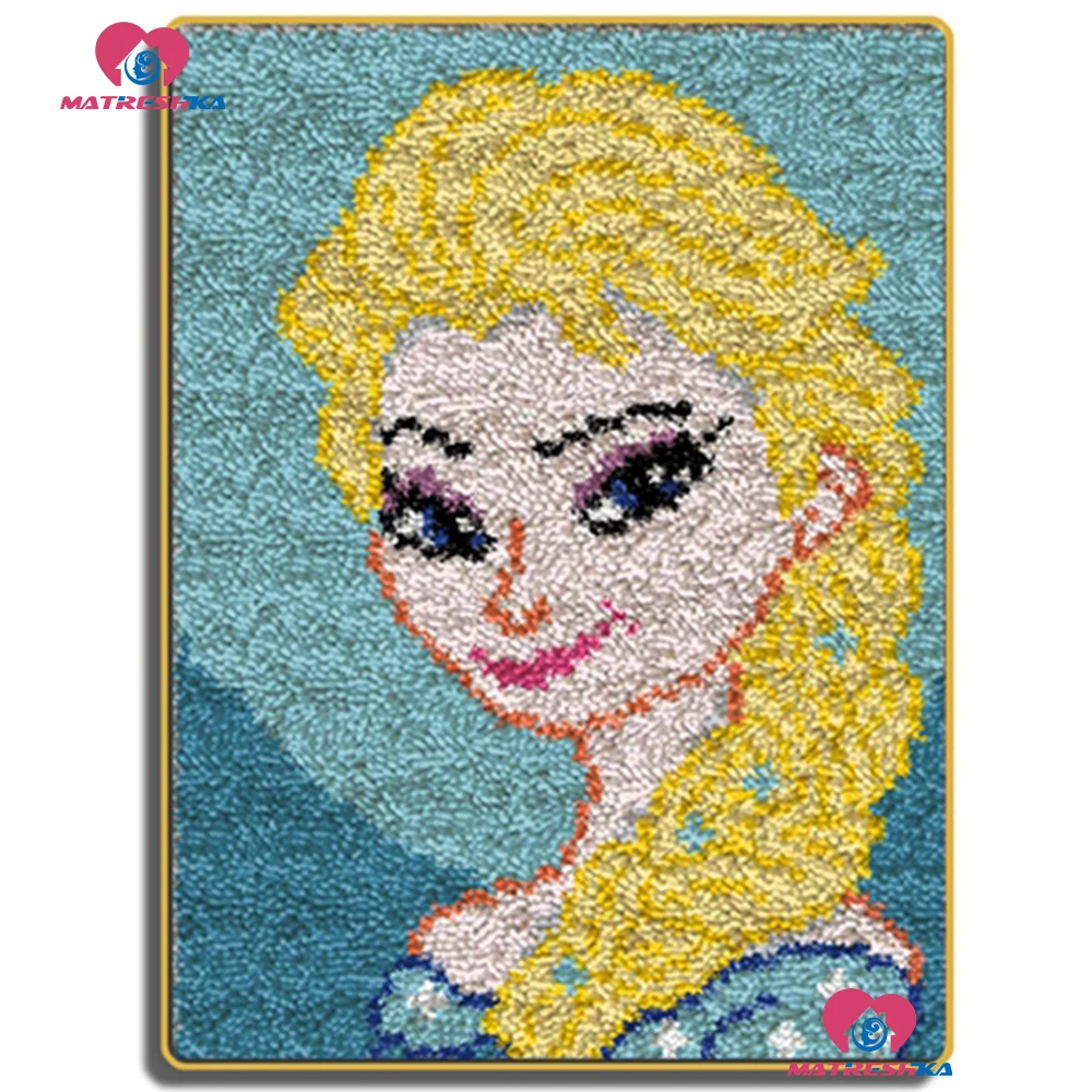 Latch Hook Rug Kits Princess DIY Needlework Unfinished Crocheting Rug Yarn Cushion Mat diy Handicraft Embroidery 3d Carpet Rug
Latch Hook Rug Kits Princess DIY Needlework Unfinished Crocheting Rug Yarn Cushion Mat diy Handicraft Embroidery 3d Carpet Rug