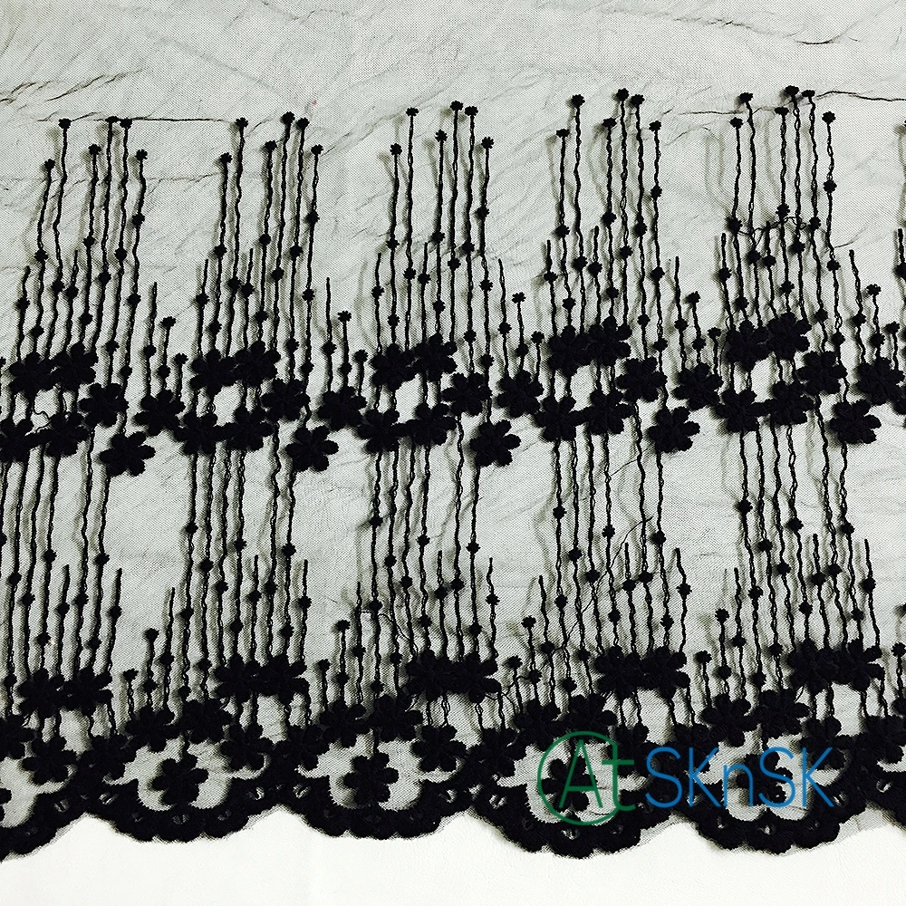 100 yards/lot 37cm Wide Emboridered White/Black Flower Stripe Mesh Lace for Chic DIY Dress Decoration DHL Shipping
100 yards/lot 37cm Wide Emboridered White/Black Flower Stripe Mesh Lace for Chic DIY Dress Decoration DHL Shipping
