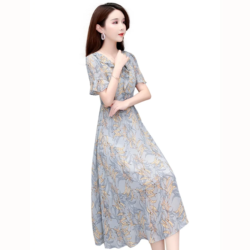 Женское платье-трапеция с расклешенным рукавом, шифоновое платье с винтажным принтом, Элегантное Длинное Платье с v-образным вырезом, лето 2019
Женское платье-трапеция с расклешенным рукавом, шифоновое платье с винтажным принтом, Элегантное Длинное Платье с v-образным вырезом, лето 2019