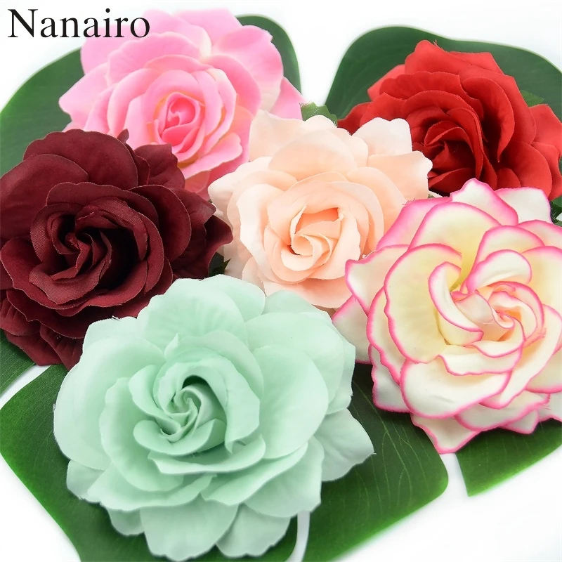 10 шт. искусственные розы см|silk flower heads|flower headlarge artificial rose |