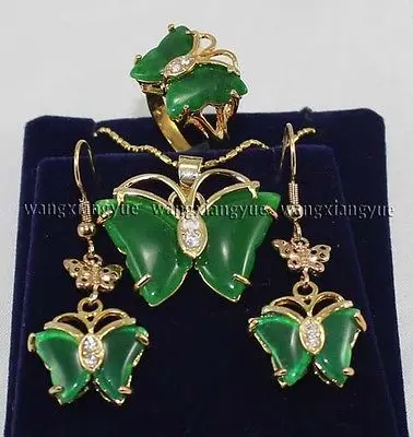 Inlay Green jade Ring earrings Necklace Pendant Set ** plated watch wholesale Quartz jade CZ crystal
Inlay Green jade Ring earrings Necklace Pendant Set ** plated watch wholesale Quartz jade CZ crystal