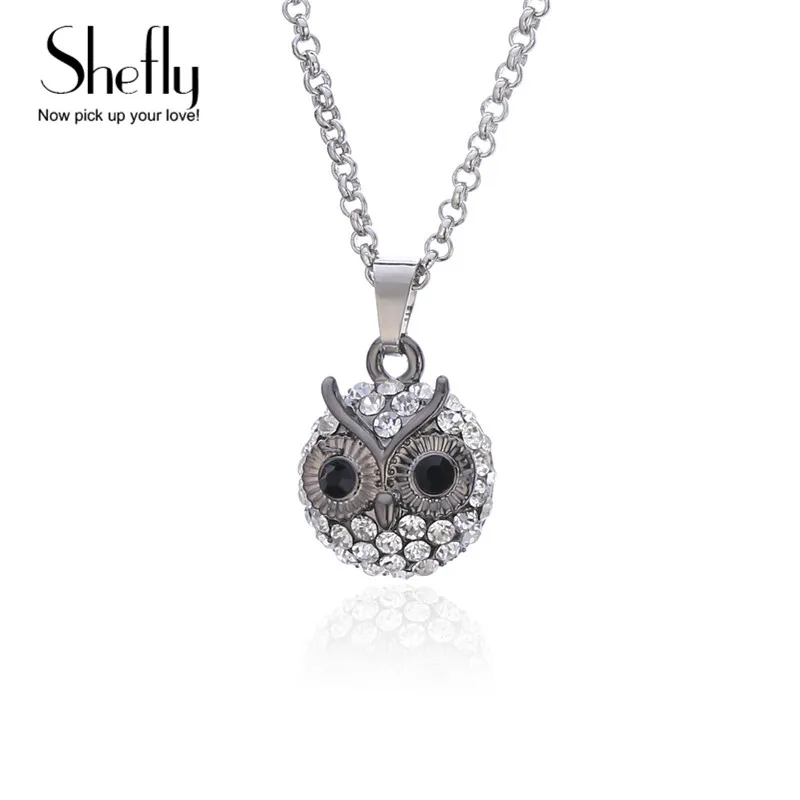 Cute Silvery Crystal Small Owl Pendant Necklace Fashion Trendy Style Animal Necklace Jewelry For Women Birthday Gifts Wholesales
Cute Silvery Crystal Small Owl Pendant Necklace Fashion Trendy Style Animal Necklace Jewelry For Women Birthday Gifts Wholesales