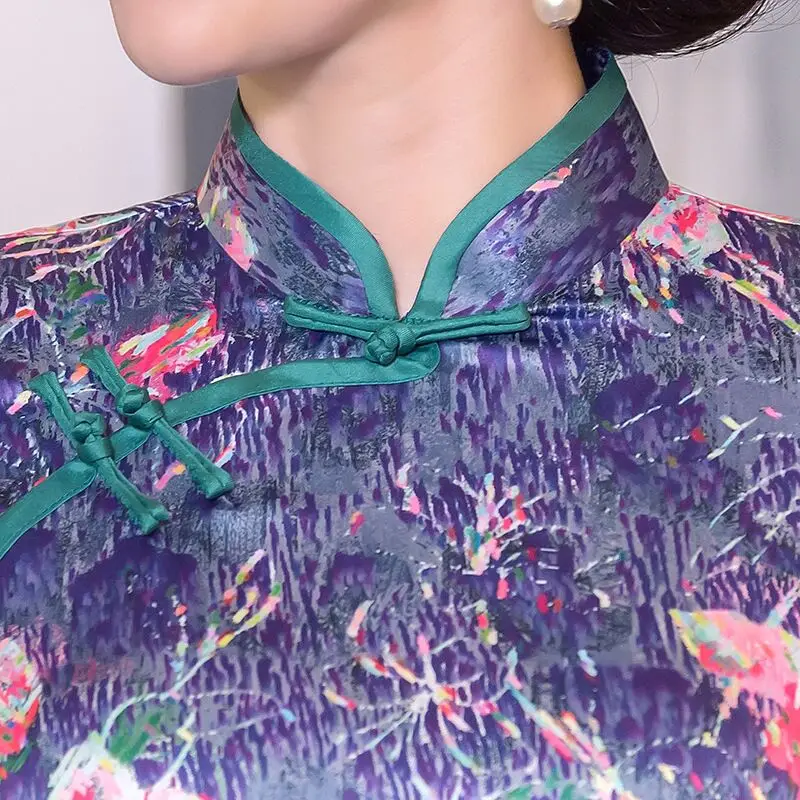 Vintage Chinese Blouse Skirt Sets Women Silk Short Sleeve Shirt Mandarin Collar Clothing New Arrival Summer Plus Size S-4XL 9979
Vintage Chinese Blouse Skirt Sets Women Silk Short Sleeve Shirt Mandarin Collar Clothing New Arrival Summer Plus Size S-4XL 9979