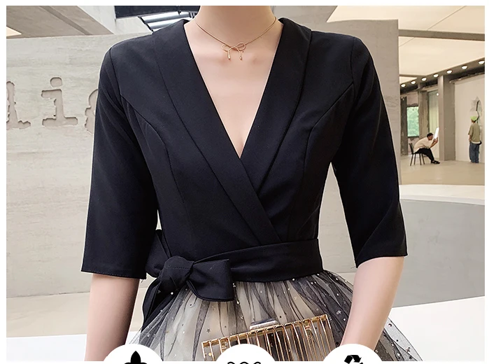 Black Womens Evening Cheongsam Wedding Party Dress Oriental Style Elegant Knee Length Qipao Long Gowns Retro Vestido XS-XXXL
Black Womens Evening Cheongsam Wedding Party Dress Oriental Style Elegant Knee Length Qipao Long Gowns Retro Vestido XS-XXXL