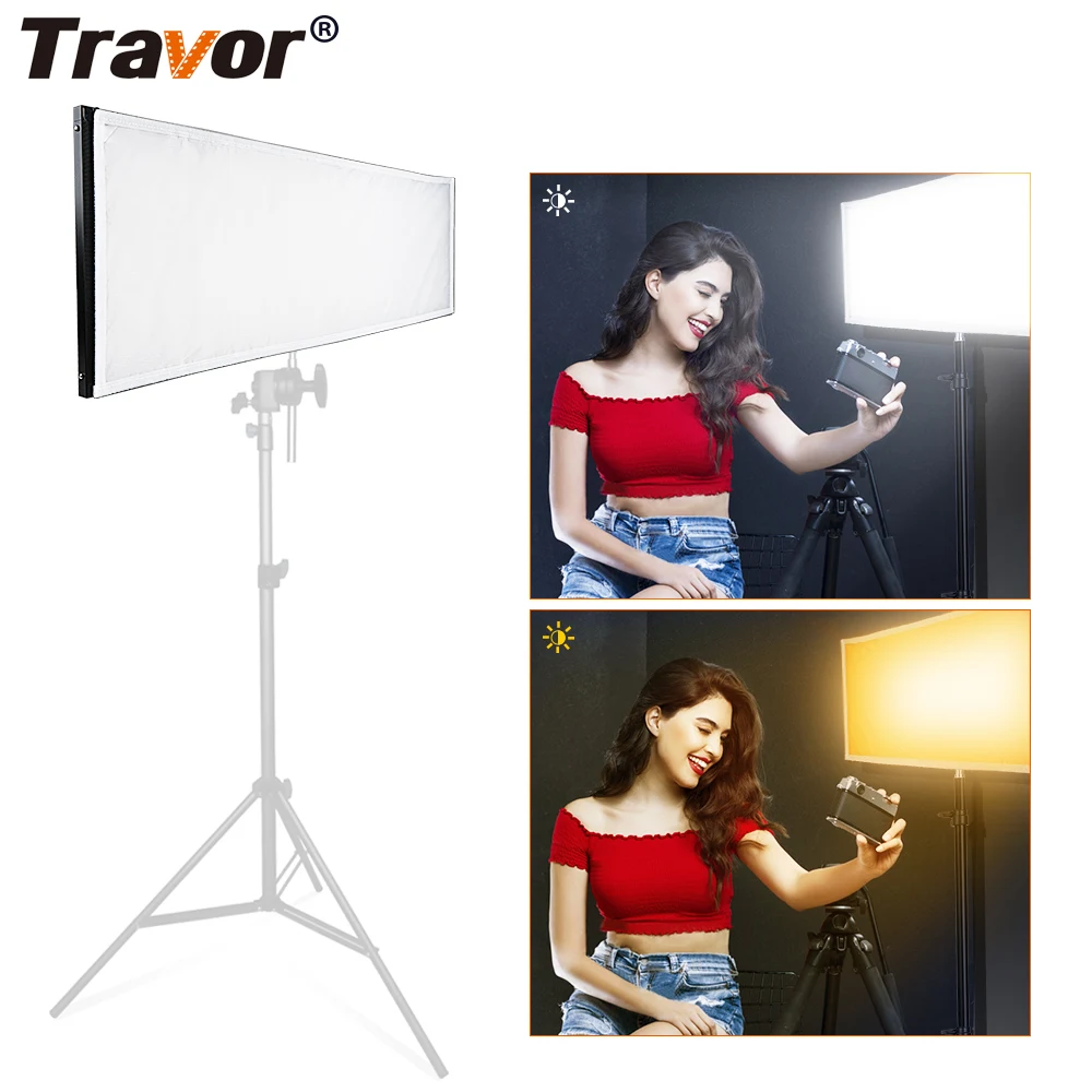 Travor Bi-Color LED video Light Panel Flexible LED Fabric Light 30*90cm Outdoor Photography Lighting with 2.4G remote and bag
Travor Bi-Color LED video Light Panel Flexible LED Fabric Light 30*90cm Outdoor Photography Lighting with 2.4G remote and bag