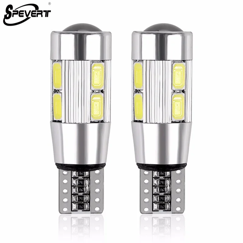 2 шт. автомобильные светодиодсветодиодный лампы T10 Canbus 194 W5W 10 SMD 5630|Сигнальная