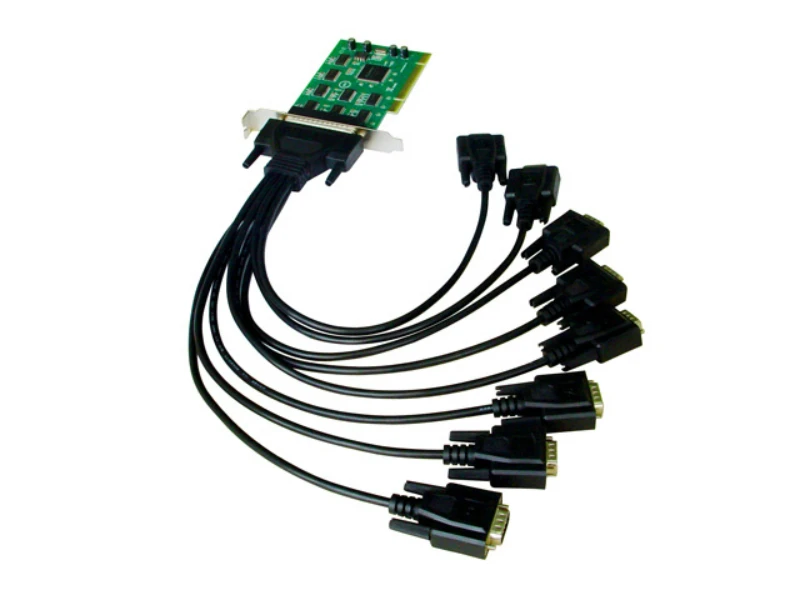 Переходник с PCI-E на последовательную карту, 1 мама на 8 RS232 DB9 папа, Spliiter, COM-порт и PCI-E-карта 50 см
Переходник с PCI-E на последовательную карту, 1 мама на 8 RS232 DB9 папа, Spliiter, COM-порт и PCI-E-карта 50 см