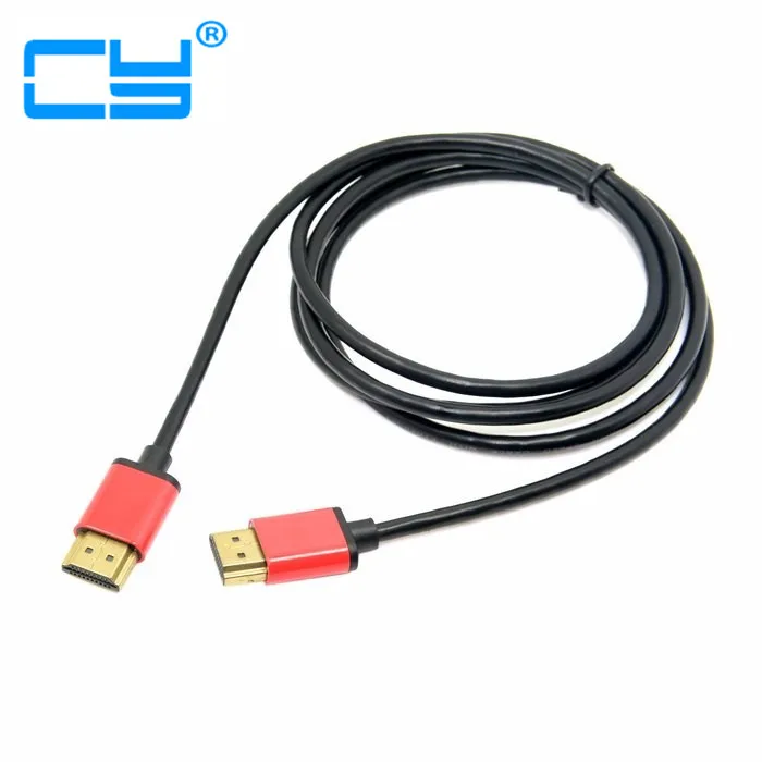 Супер тонкий HDMI штекер-HDMI штекер V1.4 HDTV кабель 1,5 м с корпусом из сплава красный цвет 150 см/5 футов
Супер тонкий HDMI штекер-HDMI штекер V1.4 HDTV кабель 1,5 м с корпусом из сплава красный цвет 150 см/5 футов