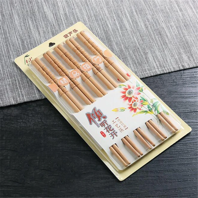 Новинка 10 пар палочек для еды в китайском стиле креативные деревянные